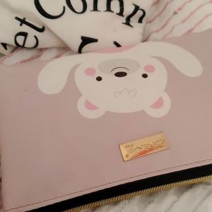 Creme Mink Makeup Bag